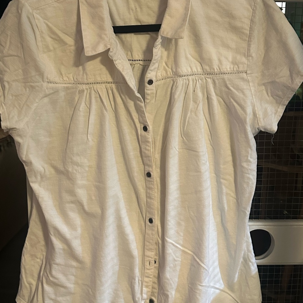 Ruff Hewn Cream Button-Down Shirt